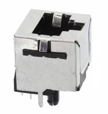 5557969-1 Μονουλούχος σύνδεσμος RJ45 Jack 8p8c κάθετη προστασία EMI δακτυλικά Cat3