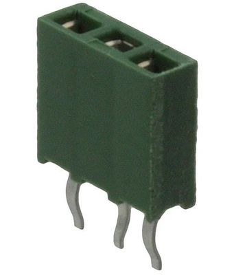 215297-3 3 Θέση Συνδετήρα δοχείου 0,100 &quot; (2.54 mm) Μέσα από τρύπα χρυσού