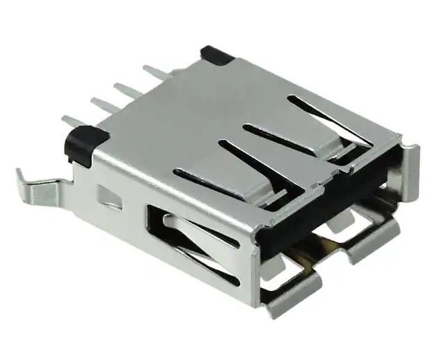1734366-1 USB-A (USB TYPE-A) USB 2.0 Σύνδεσμος δέκτη 4 Θέση μέσω τρύπας