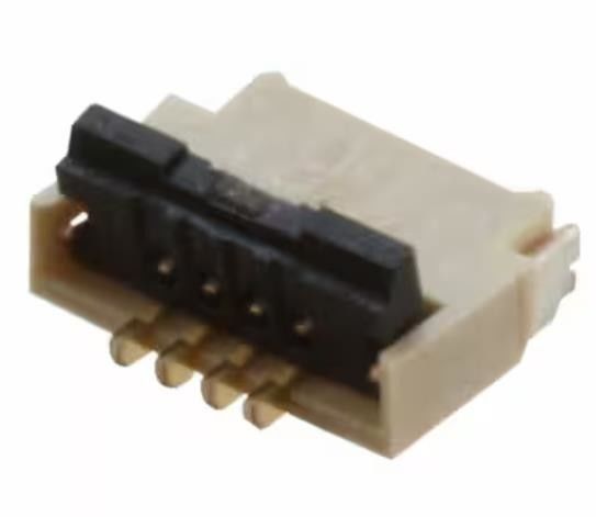 FH34S-4S-0.5SH(50) 4 θέση FFC FPC επαφές συνδέσμου, κορυφή 0,020&quot; επιφάνειας Mount